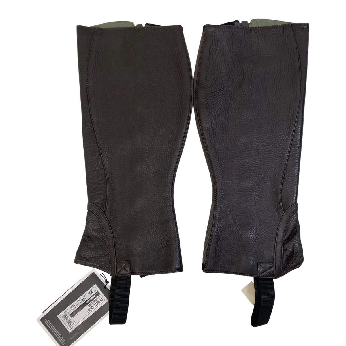 Ariat 'Breeze' Washable Half Chaps in Chocolate - Women's XL
