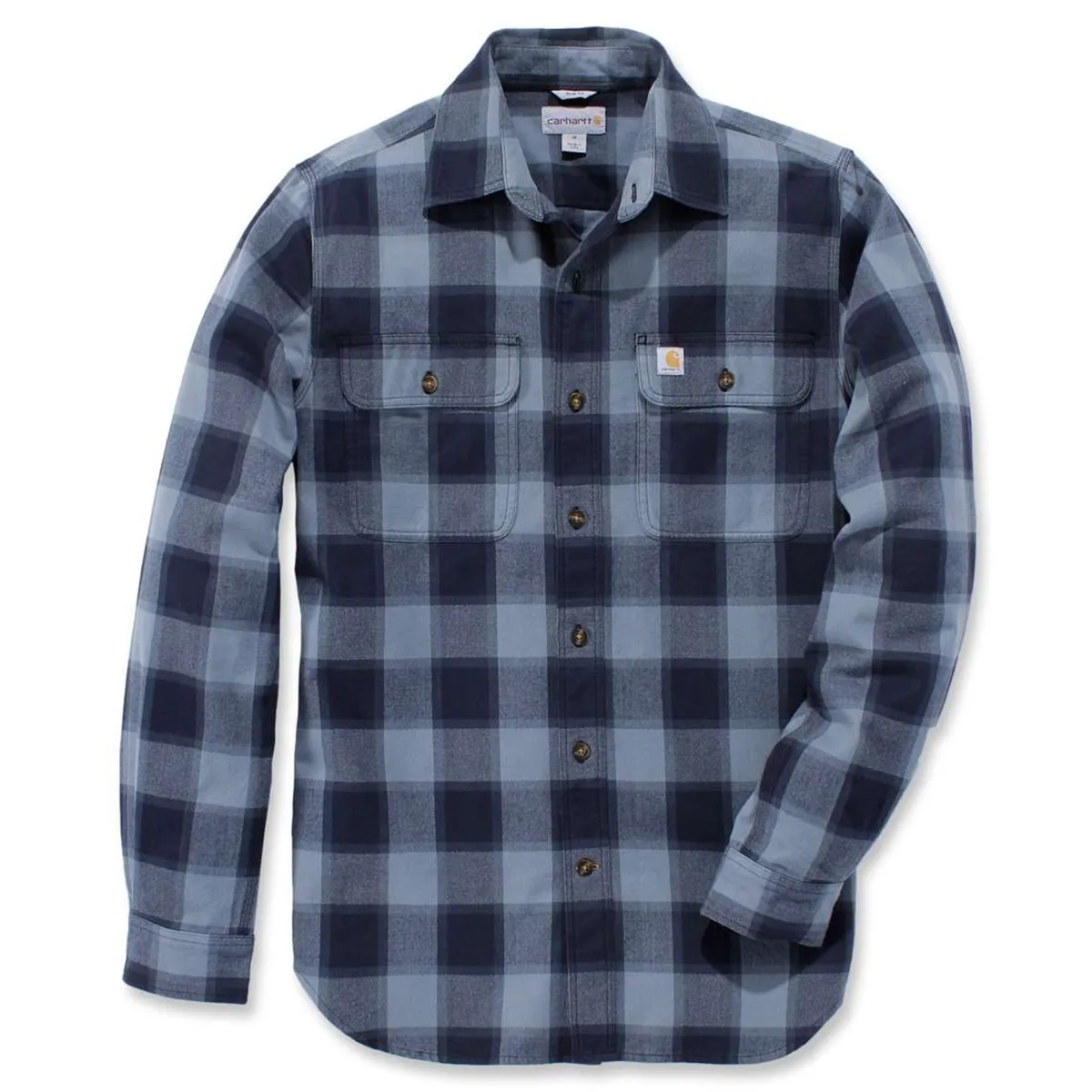 Carhartt&#x20;104144&#x20;Hubbard&#x20;Slim&#x20;Fit&#x20;Flannel&#x20;Shirt&#x20;-&#x20;Burnt&#x20;Olive