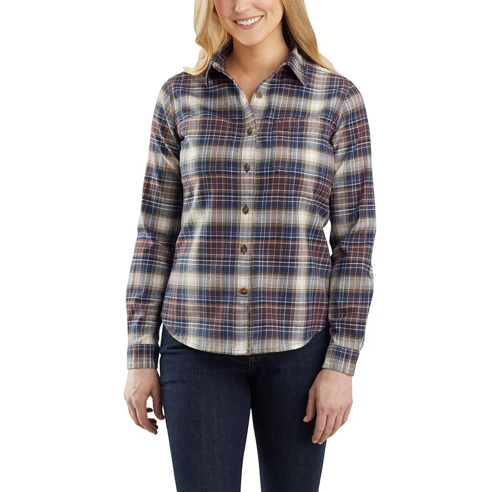 Carhartt&#x20;104516&#x20;Women&#x2019;s&#x20;Hamilton&#x20;Plaid&#x20;Flannel&#x20;Shirt&#x20;l&#x2F;s&#x20;-&#x20;Twilight