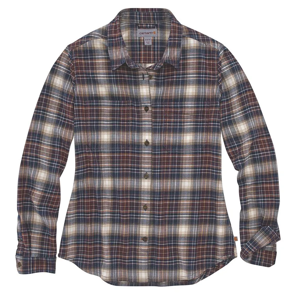 Carhartt&#x20;104516&#x20;Women&#x2019;s&#x20;Hamilton&#x20;Plaid&#x20;Flannel&#x20;Shirt&#x20;l&#x2F;s&#x20;-&#x20;Twilight