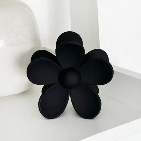 Flower Claw Clip - Black