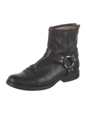 FRYE HARNESS SHORT LEATHER BOOTS