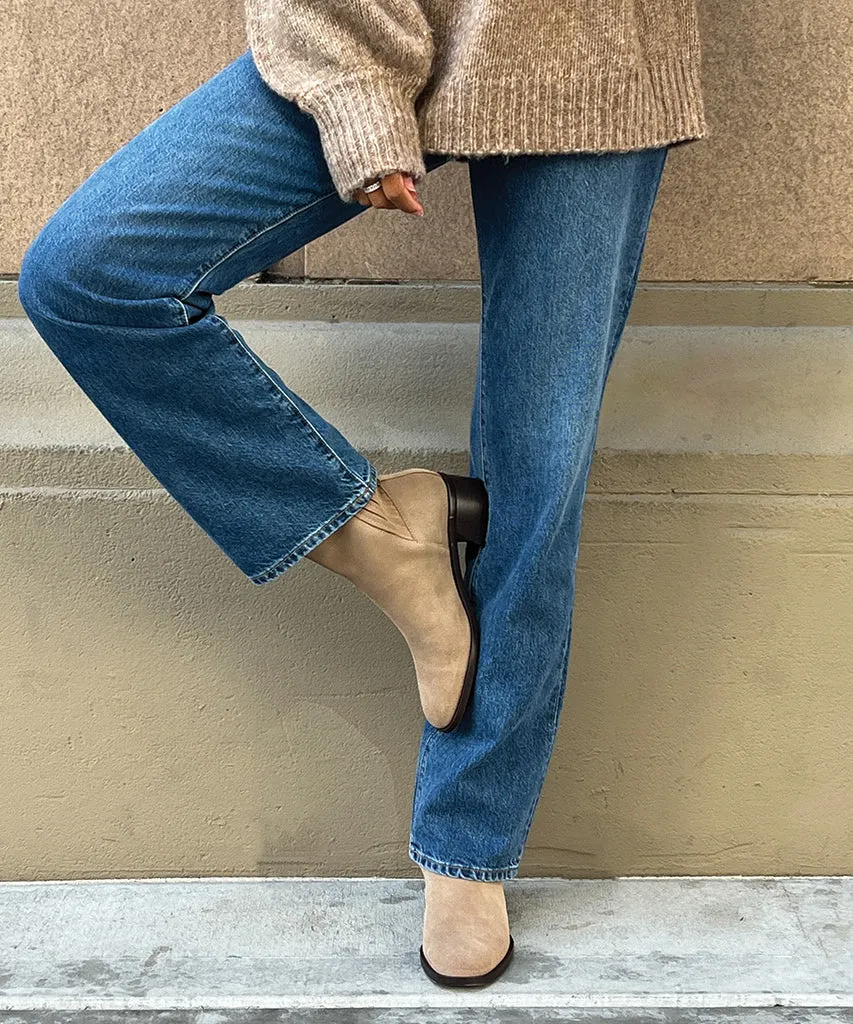 LINNY H2O BOOTS TRUFFLE SUEDE - re:vita