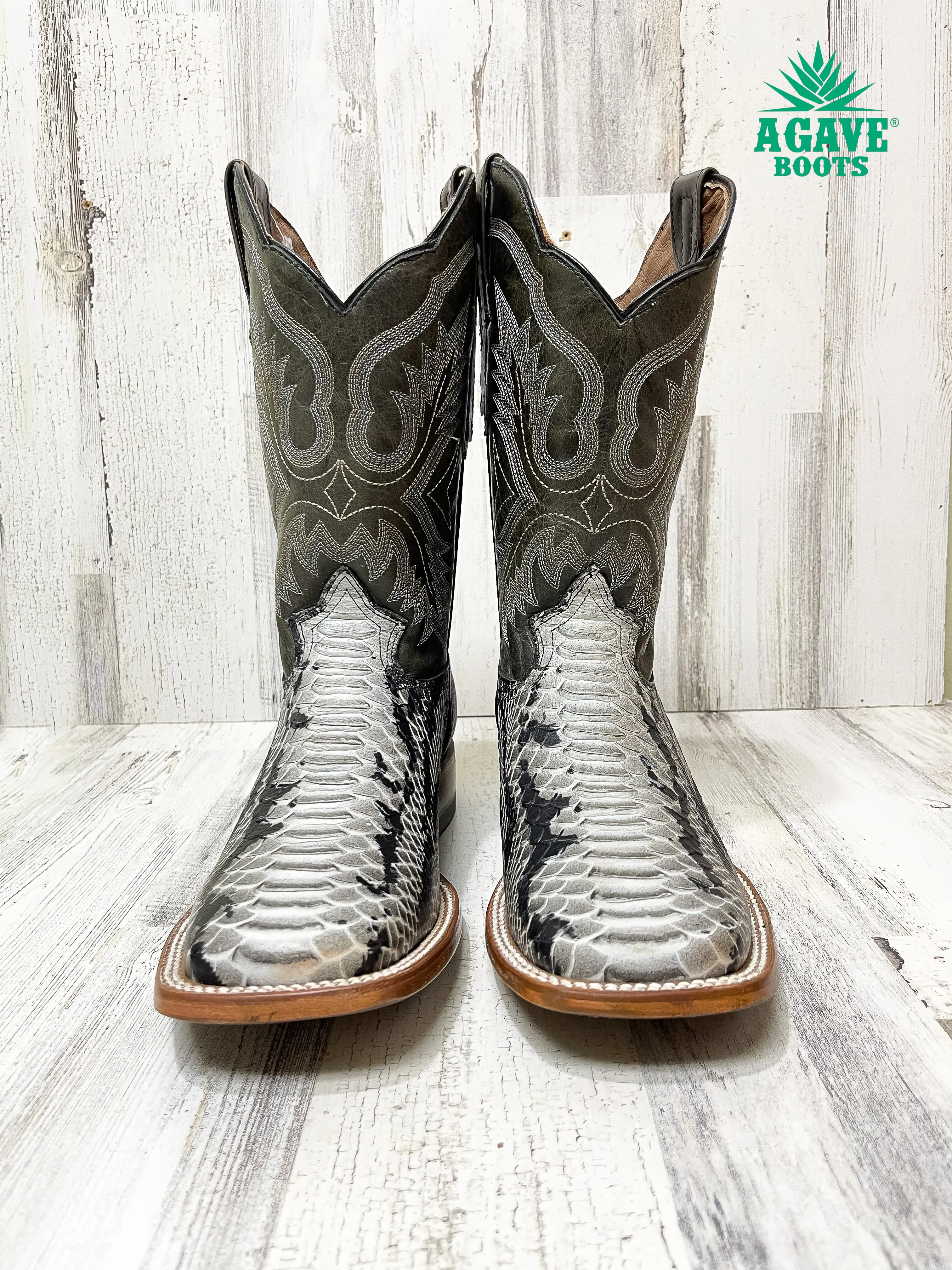 PYTHON | MEN SQUARE TOE WESTERN COWBOY BOOTS