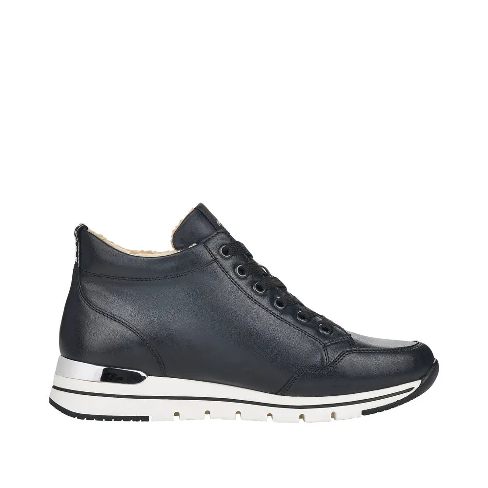 Remonte Ladies Trainer Boots Navy Blue Laced Zip R6770-14 sale