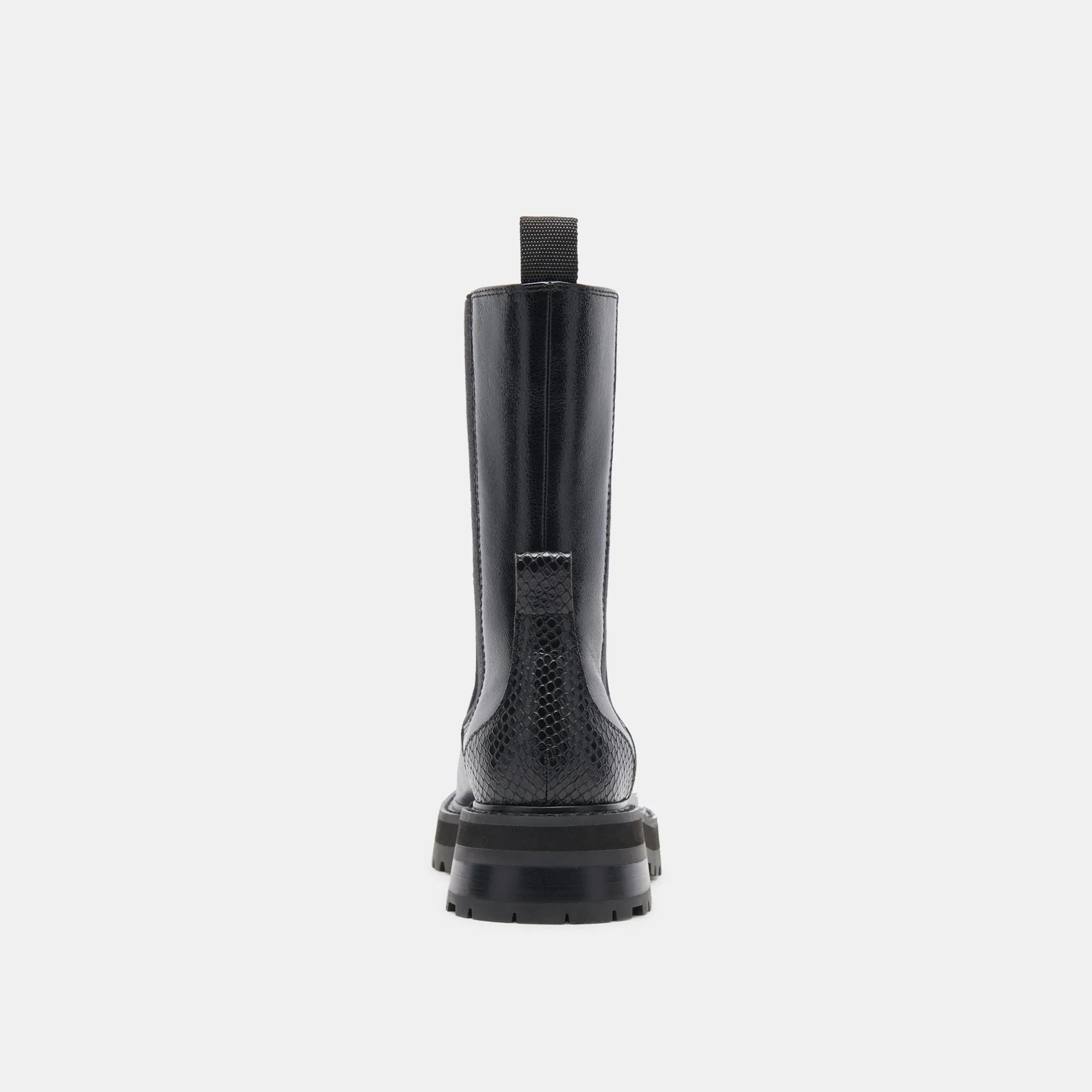 RICH H2O BOOTS BLACK MULTI CRINKLE PATENT