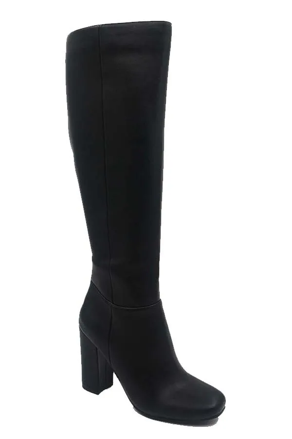 Verona Black Knee High Boots