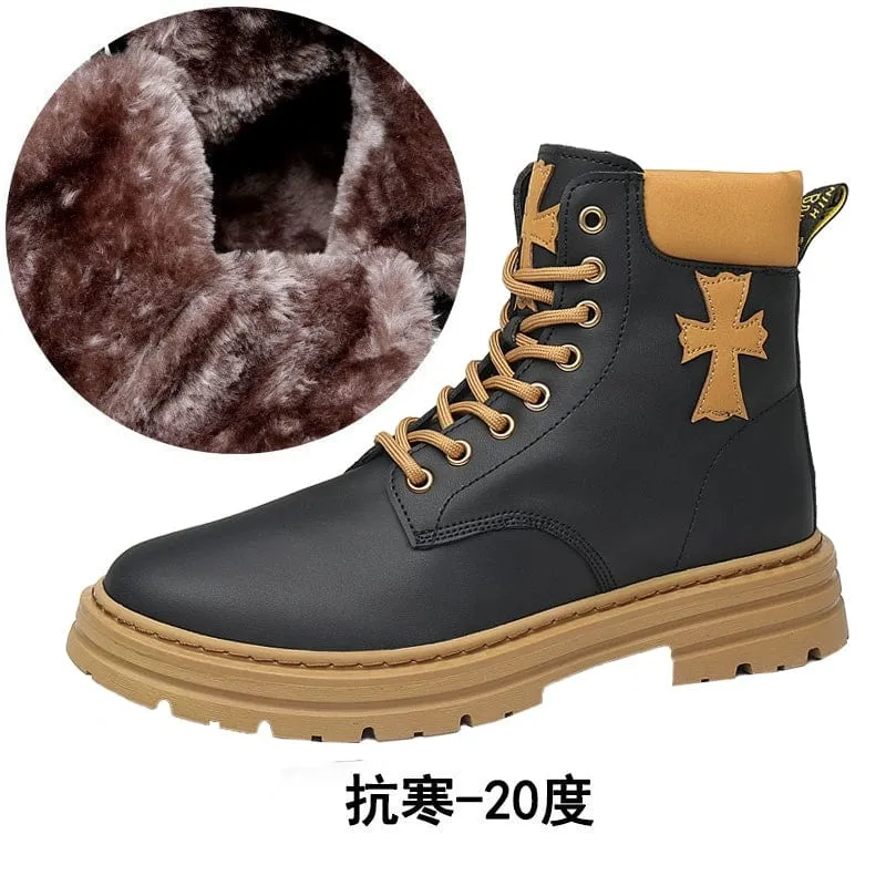 Worker Boots New Work Clothes Korean Trendy Mid-Top Martin Boots