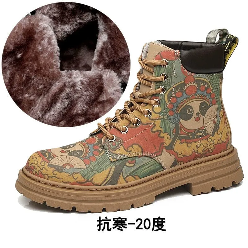 Worker Boots New Work Clothes Korean Trendy Mid-Top Martin Boots